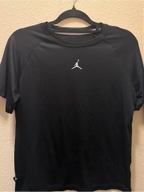 Jordan boys Black Performance Short-Sleeve Shirt